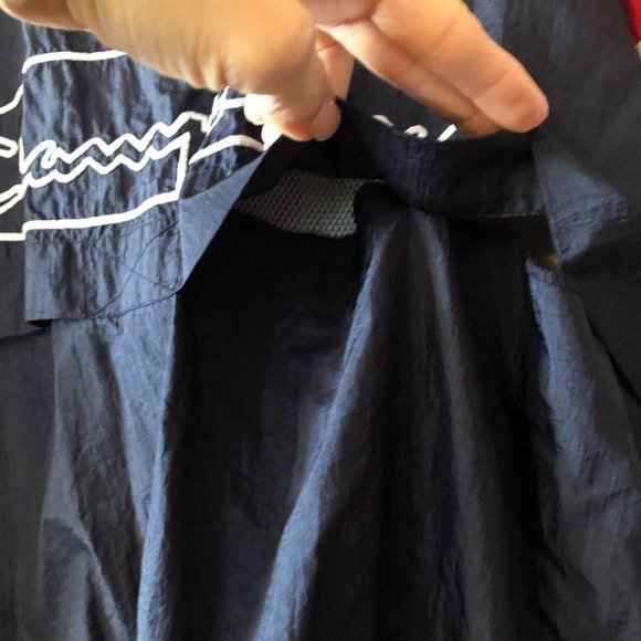 Champion Blue Red 1996 Atlanta Olympics USA Athletic Zip Windbreaker Jacket L - Picture 12 of 14